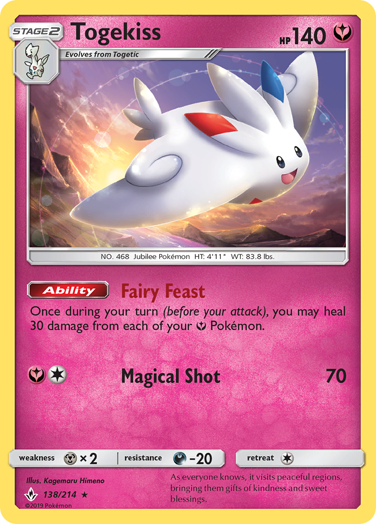 Togekiss (138/214) [Sun & Moon: Unbroken Bonds] | Mindsight Gaming