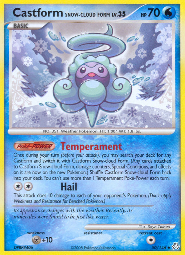 Castform Snow-cloud Form (50/146) [Diamond & Pearl: Legends Awakened] | Mindsight Gaming