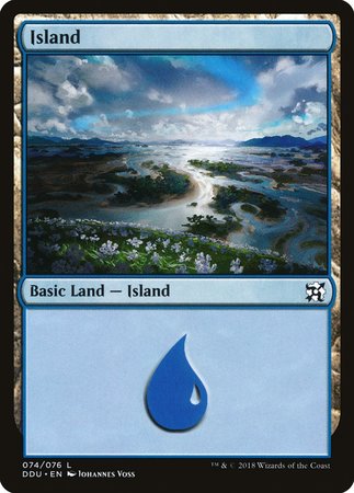 Island (74) [Duel Decks: Elves vs. Inventors] | Mindsight Gaming