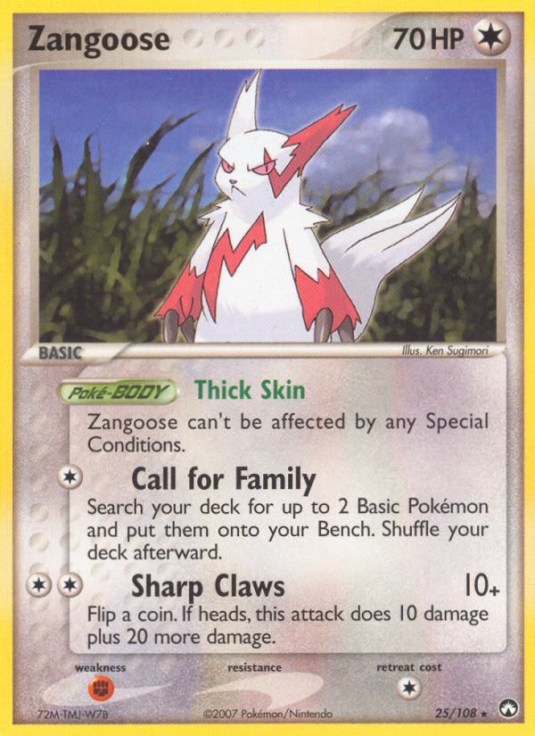 Zangoose (25/108) [EX: Power Keepers] | Mindsight Gaming