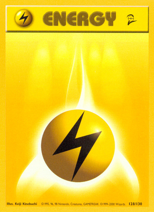 Lightning Energy (128/130) [Base Set 2] | Mindsight Gaming