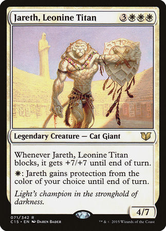 Jareth, Leonine Titan [Commander 2015] | Mindsight Gaming