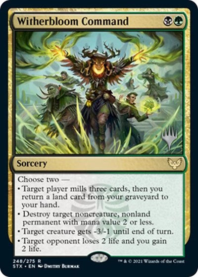 Witherbloom Command (Promo Pack) [Strixhaven: School of Mages Promos] | Mindsight Gaming