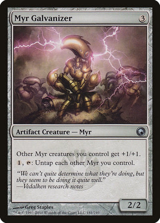 Myr Galvanizer [Scars of Mirrodin] | Mindsight Gaming