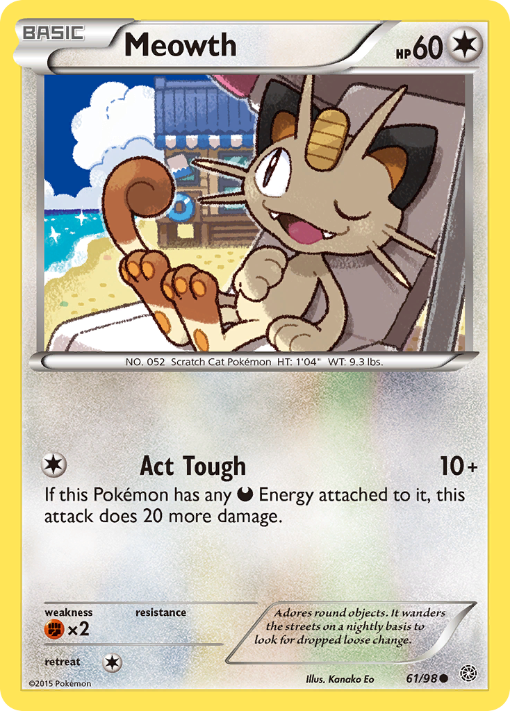 Meowth (61/98) [XY: Ancient Origins] | Mindsight Gaming