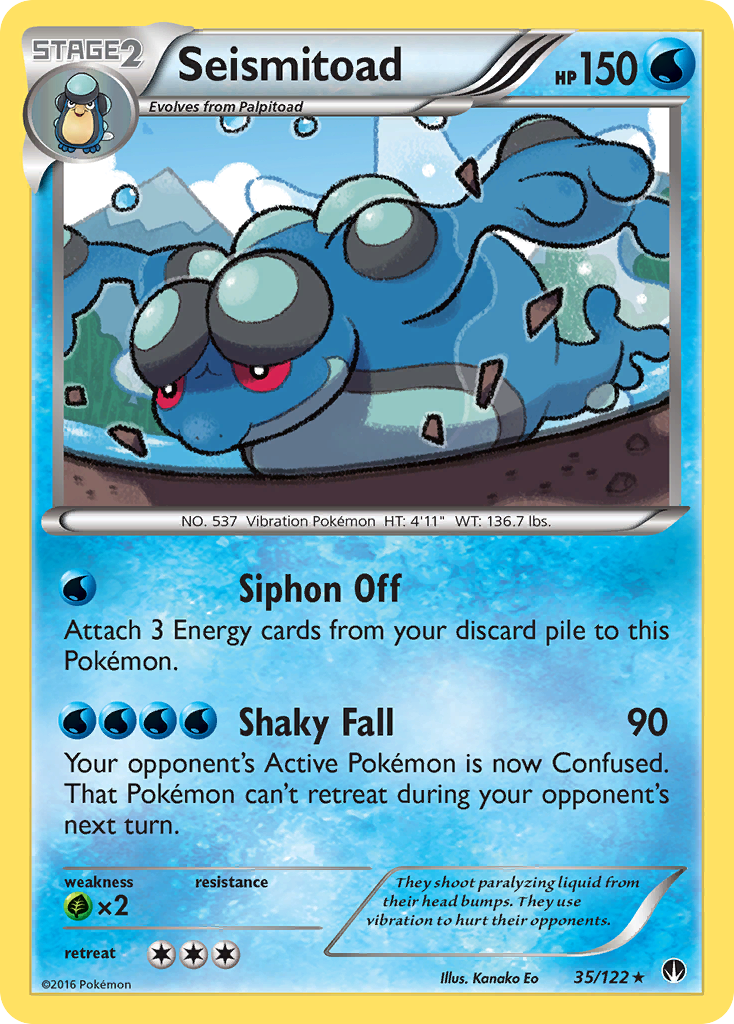 Seismitoad (35/122) [XY: BREAKpoint] | Mindsight Gaming