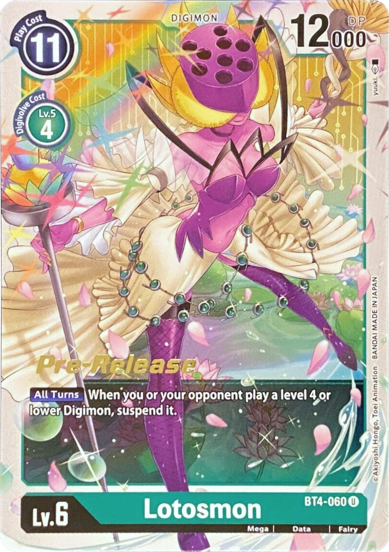 Lotosmon [BT4-060] [Great Legend Pre-Release Promos] | Mindsight Gaming