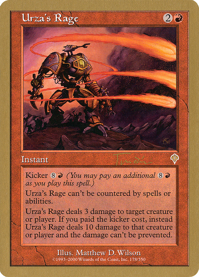 Urza's Rage (Jan Tomcani) [World Championship Decks 2001] | Mindsight Gaming