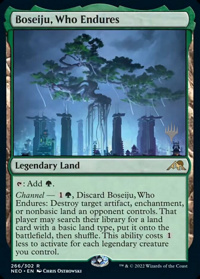 Boseiju, Who Endures (Promo Pack) [Kamigawa: Neon Dynasty Promos] | Mindsight Gaming