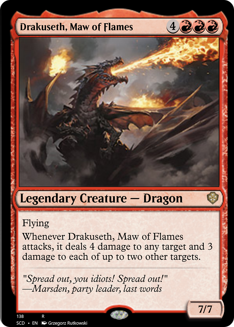 Drakuseth, Maw of Flames [Starter Commander Decks] | Mindsight Gaming