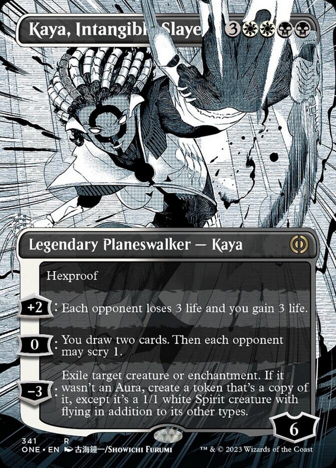 Kaya, Intangible Slayer (Borderless Manga) [Phyrexia: All Will Be One] | Mindsight Gaming