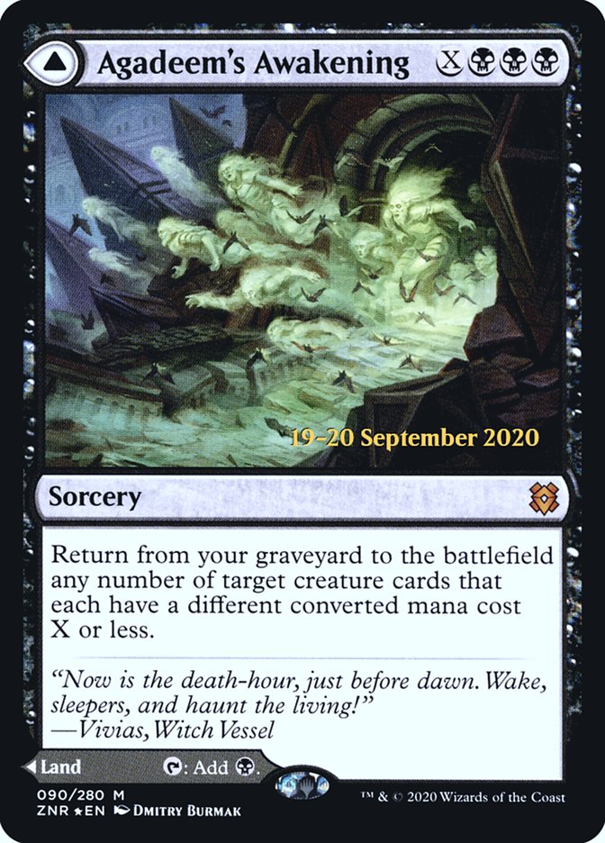 Agadeem's Awakening // Agadeem, the Undercrypt  [Zendikar Rising Prerelease Promos] | Mindsight Gaming