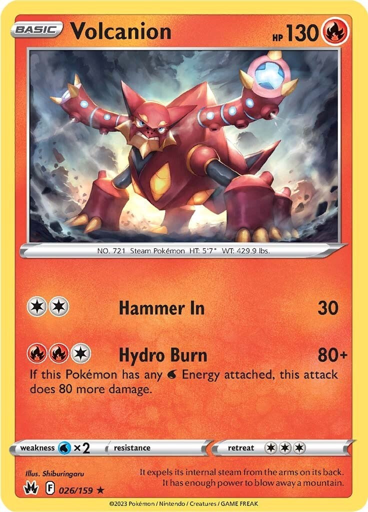 Volcanion (026/159) [Sword & Shield: Crown Zenith] | Mindsight Gaming