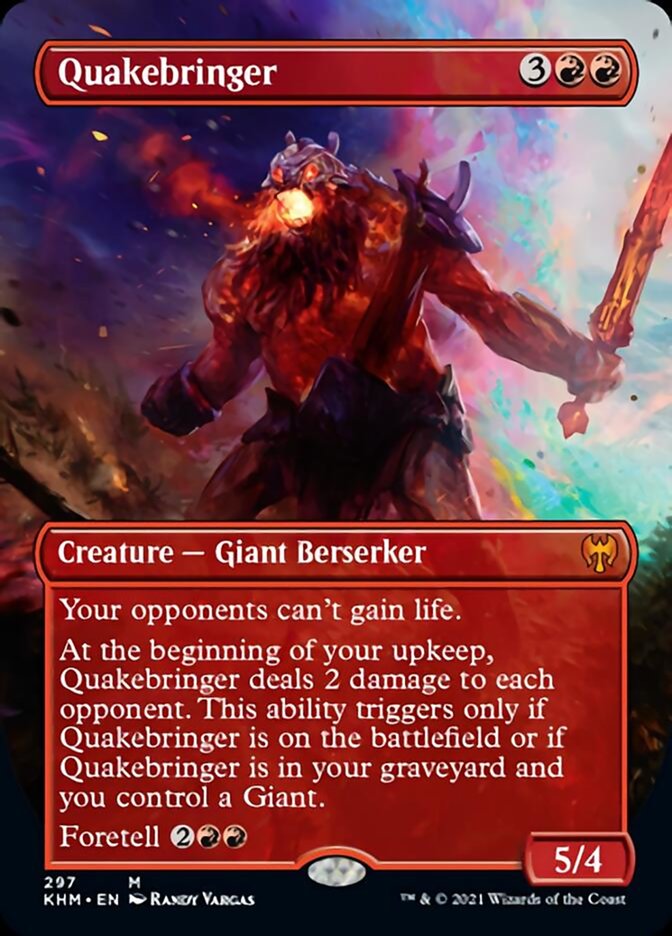 Quakebringer (Borderless Alternate Art) [Kaldheim] | Mindsight Gaming