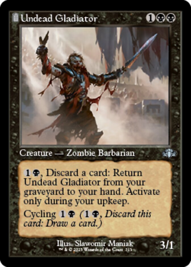 Undead Gladiator (Retro) [Dominaria Remastered] | Mindsight Gaming