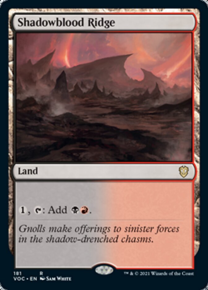 Shadowblood Ridge [Innistrad: Crimson Vow Commander] | Mindsight Gaming