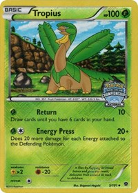 Tropius (5/101) (National Championship Staff Promo) [Black & White: Plasma Blast] | Mindsight Gaming