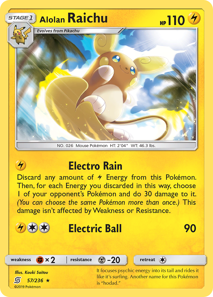 Alolan Raichu (57/236) [Sun & Moon: Unified Minds] | Mindsight Gaming