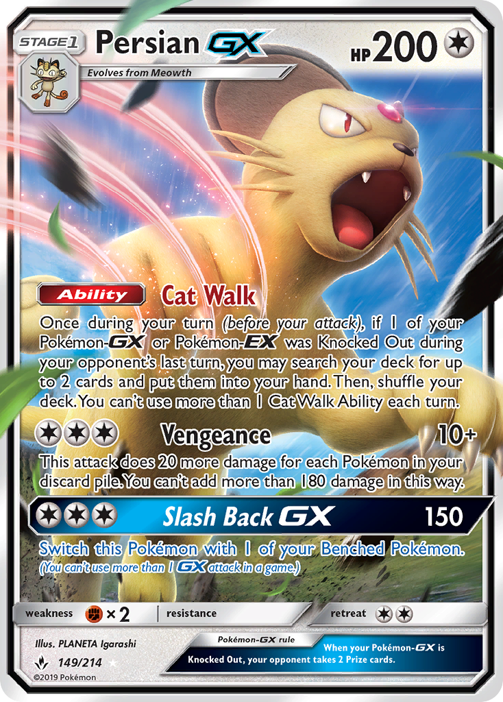 Persian GX (149/214) [Sun & Moon: Unbroken Bonds] | Mindsight Gaming