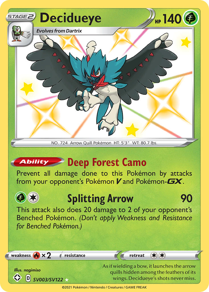 Decidueye (SV003/SV122) [Sword & Shield: Shining Fates] | Mindsight Gaming