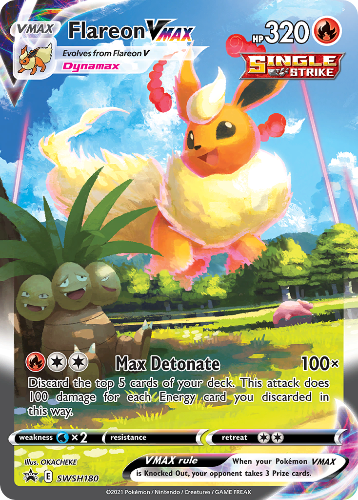 Flareon VMAX (SWSH180) (Jumbo Card) [Sword & Shield: Black Star Promos] | Mindsight Gaming