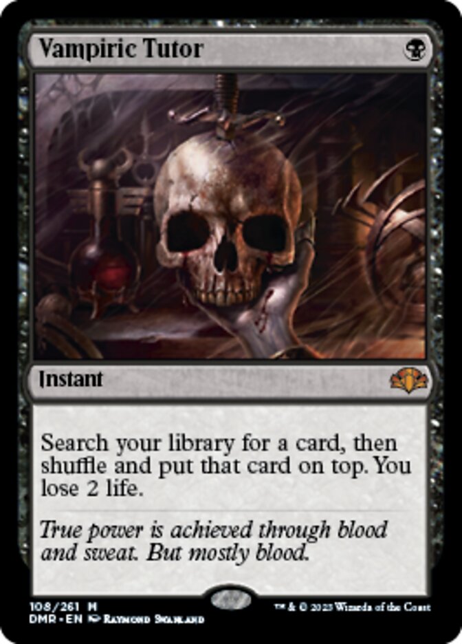 Vampiric Tutor [Dominaria Remastered] | Mindsight Gaming