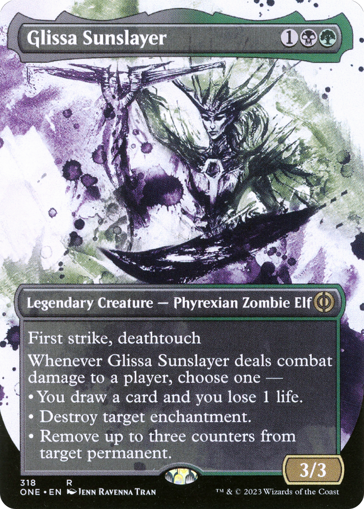 Glissa Sunslayer (Borderless Ichor) [Phyrexia: All Will Be One] | Mindsight Gaming