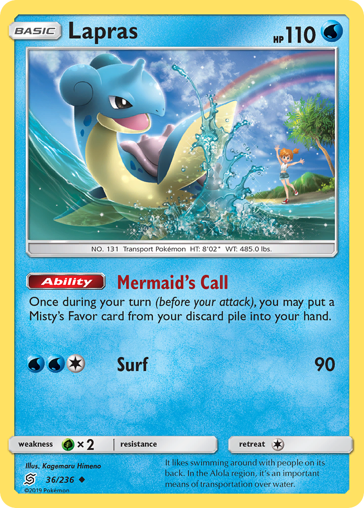 Lapras (36/236) [Sun & Moon: Unified Minds] | Mindsight Gaming