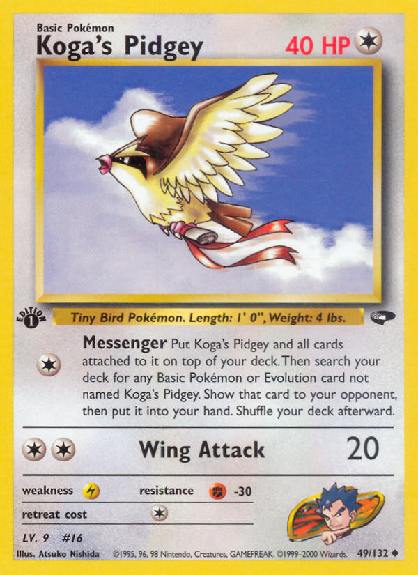 Koga's Pidgey (49/132) [Gym Challenge 1st Edition] | Mindsight Gaming