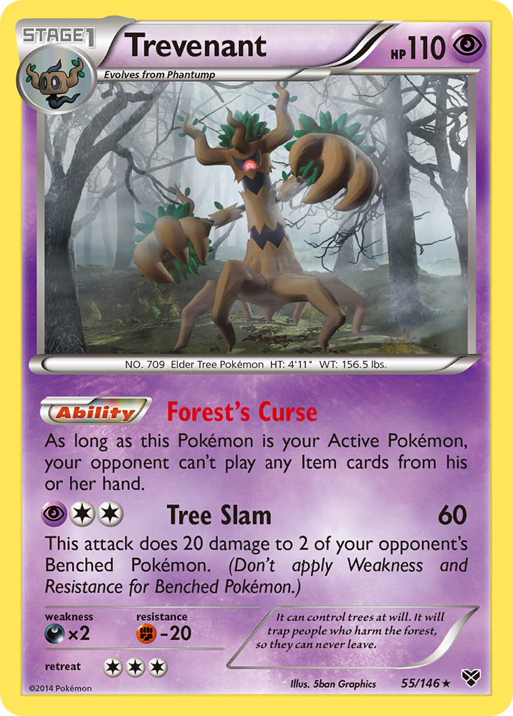 Trevenant (55/146) [XY: Base Set] | Mindsight Gaming