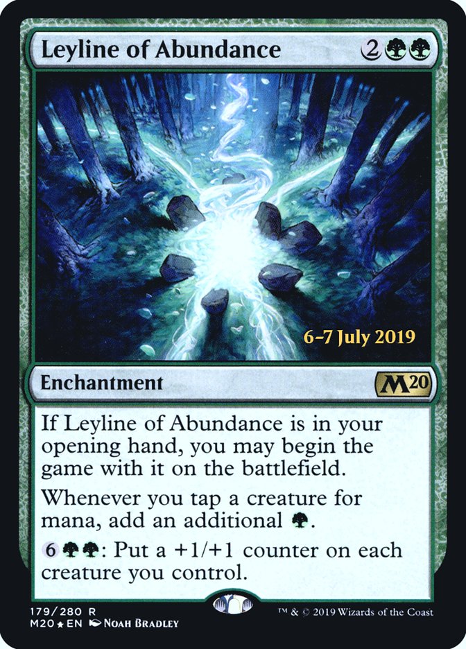 Leyline of Abundance  [Core Set 2020 Prerelease Promos] | Mindsight Gaming