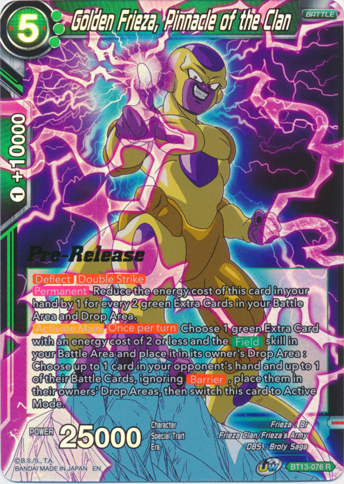 Golden Frieza, Pinnacle of the Clan (BT13-076) [Supreme Rivalry Prerelease Promos] | Mindsight Gaming