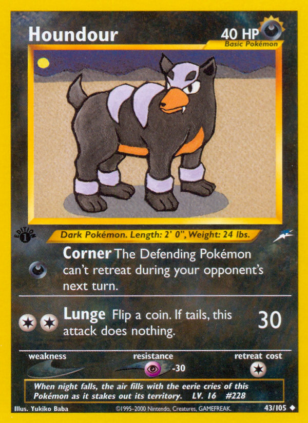 Houndour (43/105) [Neo Destiny 1st Edition] | Mindsight Gaming