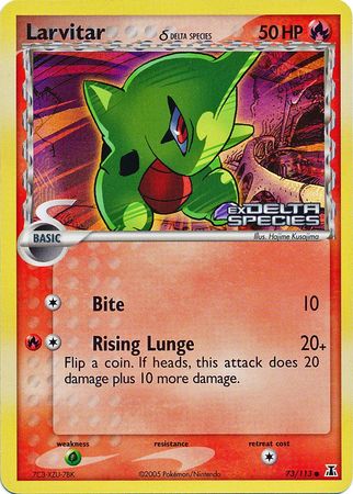 Larvitar (73/113) (Delta Species) (Stamped) [EX: Delta Species] | Mindsight Gaming