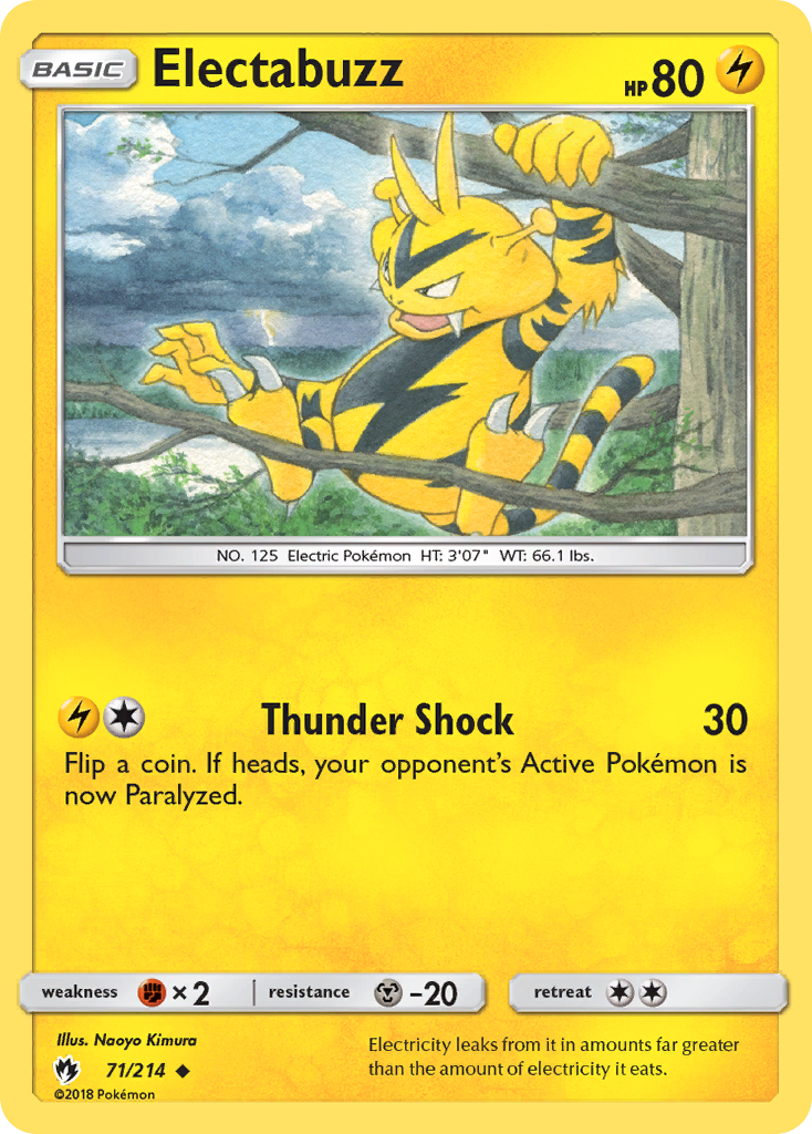 Electabuzz (71/214) [Sun & Moon: Lost Thunder] | Mindsight Gaming