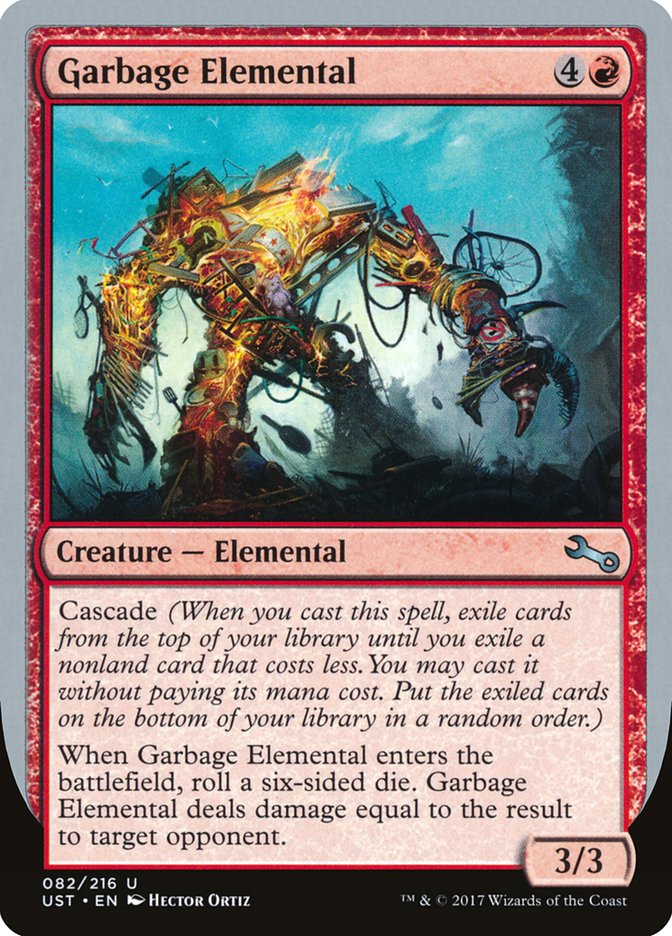 Garbage Elemental (3/3 Creature) [Unstable] | Mindsight Gaming