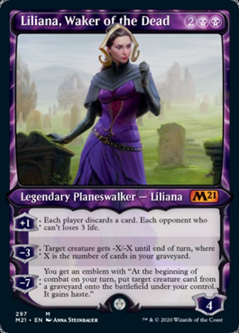 Liliana, Waker of the Dead (Showcase) [Core Set 2021] | Mindsight Gaming