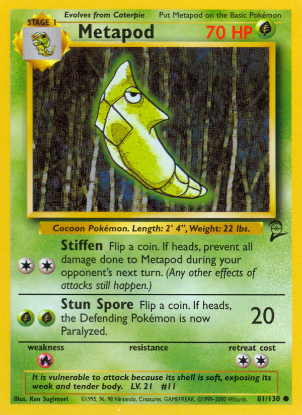 Metapod (81/130) [Base Set 2] | Mindsight Gaming