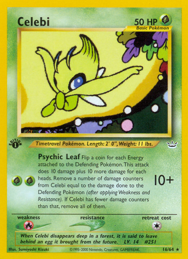 Celebi (16/64) [Neo Revelation 1st Edition] | Mindsight Gaming