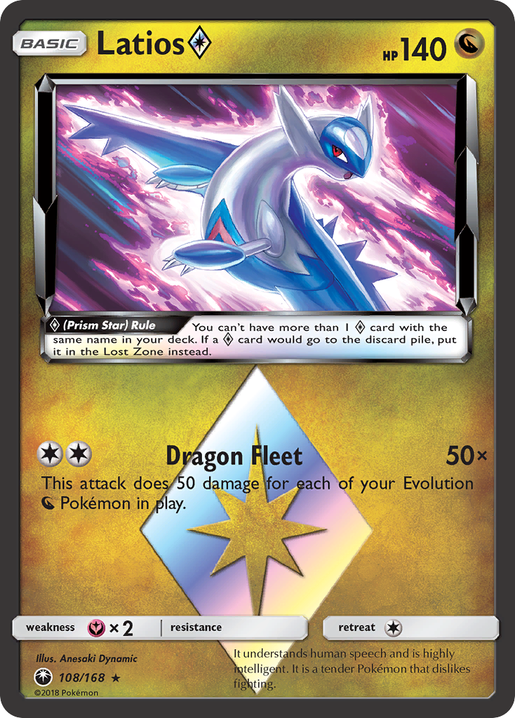 Latios (108/168) (Prism Star) [Sun & Moon: Celestial Storm] | Mindsight Gaming