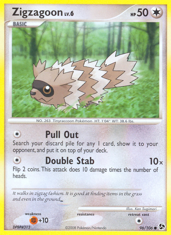 Zigzagoon (96/106) [Diamond & Pearl: Great Encounters] | Mindsight Gaming