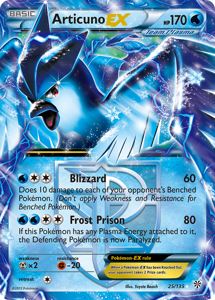 Articuno EX (25/135) [Black & White: Plasma Storm] | Mindsight Gaming