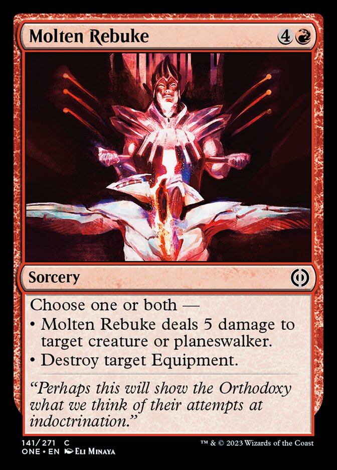 Molten Rebuke [Phyrexia: All Will Be One] | Mindsight Gaming