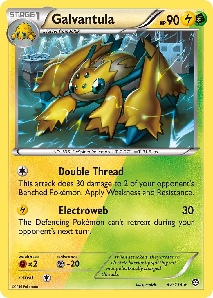 Galvantula (42/114) [XY: Steam Siege] | Mindsight Gaming