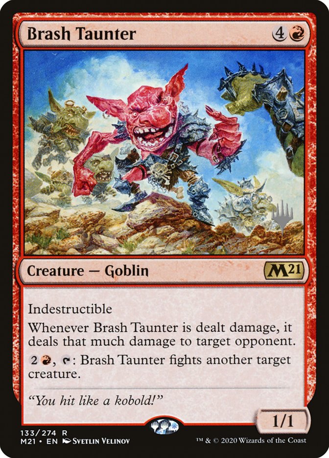 Brash Taunter (Promo Pack) [Core Set 2021 Promos] | Mindsight Gaming