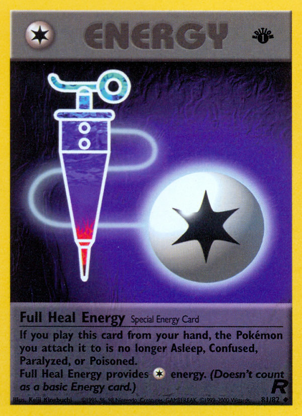 Full Heal Energy (81/82) [Team Rocket 1st Edition] | Mindsight Gaming