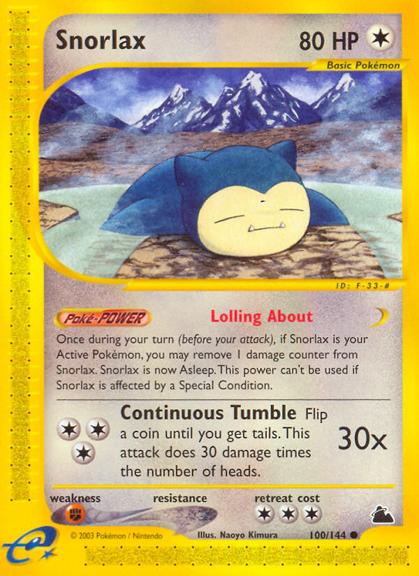 Snorlax (100/144) [Skyridge] | Mindsight Gaming