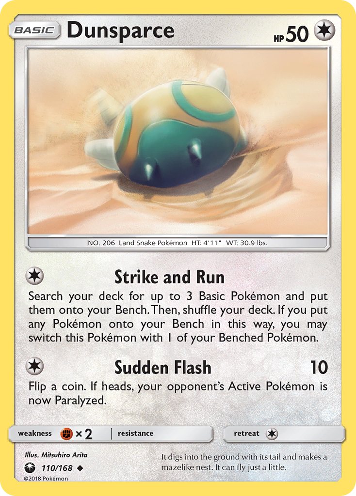 Dunsparce (110/168) [Sun & Moon: Celestial Storm] | Mindsight Gaming