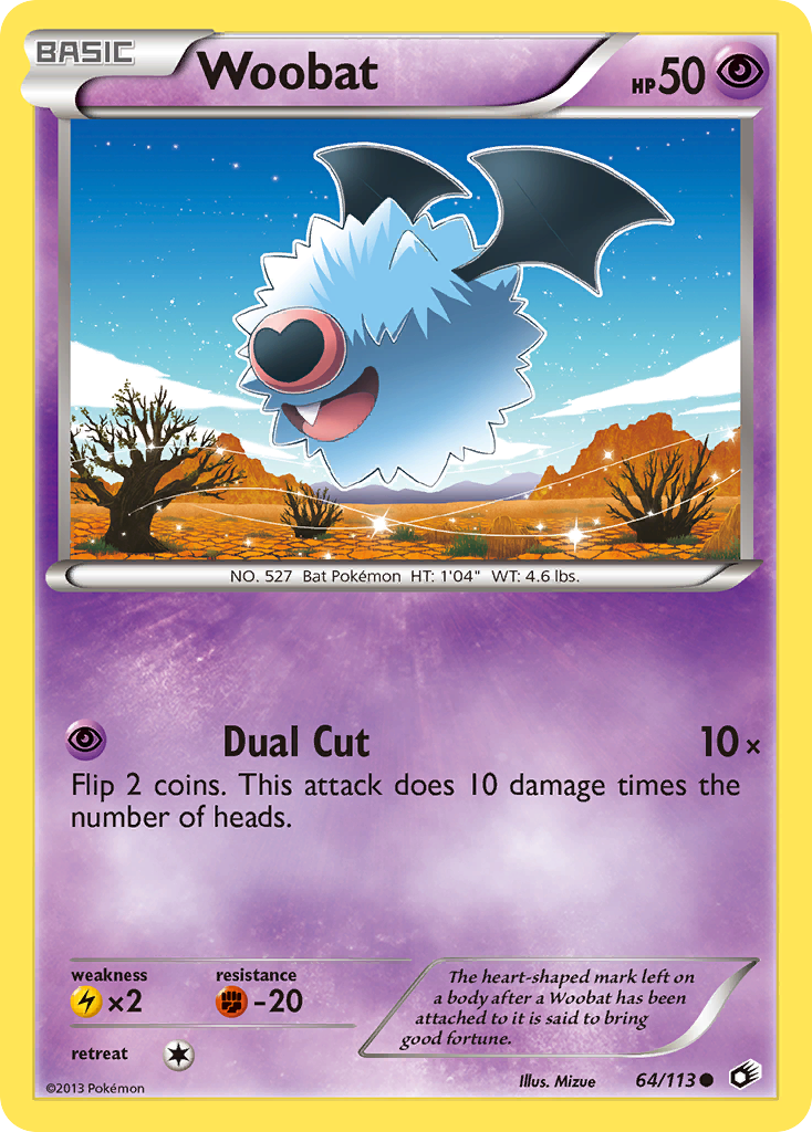 Woobat (64/113) [Black & White: Legendary Treasures] | Mindsight Gaming