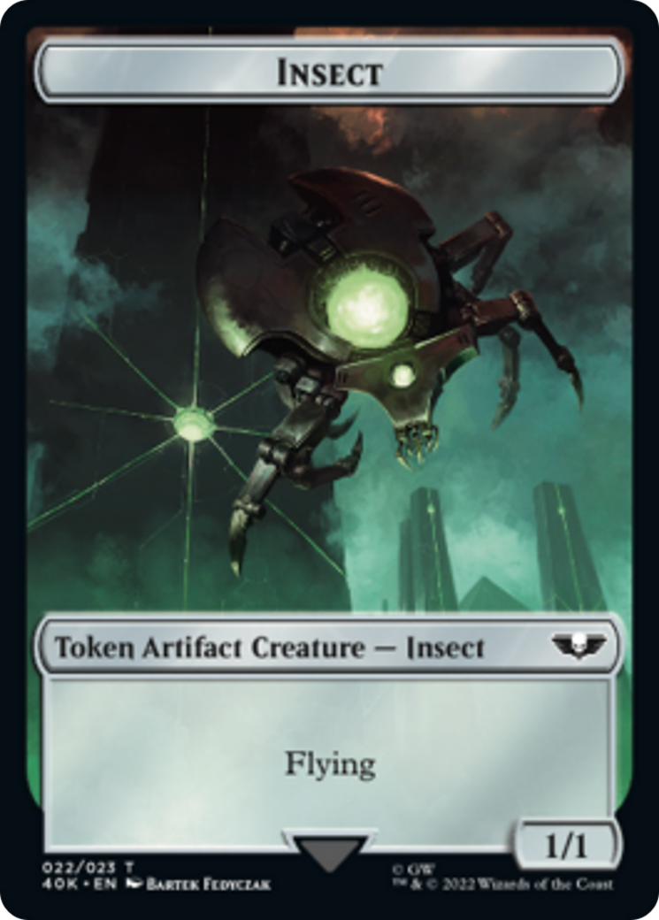 Necron Warrior // Insect [Universes Beyond: Warhammer 40,000 Tokens] | Mindsight Gaming